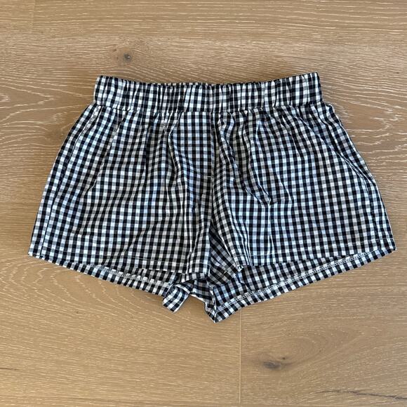 White Fox Boutique Other - White Fox Shorts Gingham Check Thought About It Size XXS Black White